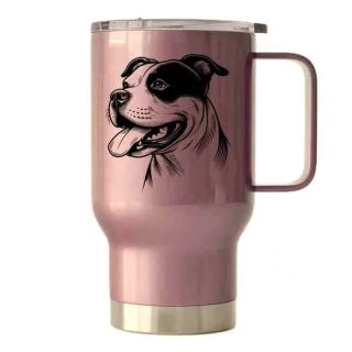 Peštovka Cestovní hrnek 450ml růžový *STAFÍK*