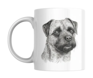 Hrnek bílý  330 ml *Border Terrier*
