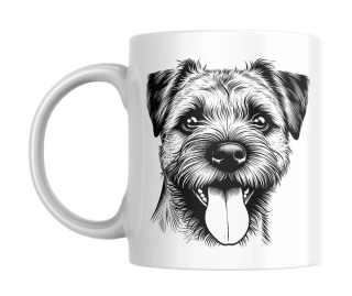 Hrnek bílý  330 ml *Border Terrier*