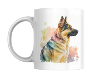 Hrnek bílý  330 ml *NĚMECKÝ OVČÁK*