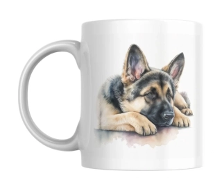 Hrnek bílý  330 ml *NĚMECKÝ OVČÁK*