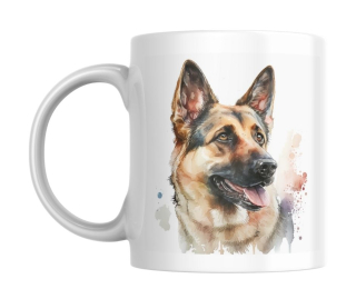 Hrnek bílý  330 ml *NĚMECKÝ OVČÁK*