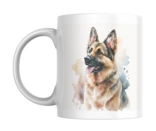 Hrnek bílý  330 ml *NĚMECKÝ OVČÁK*