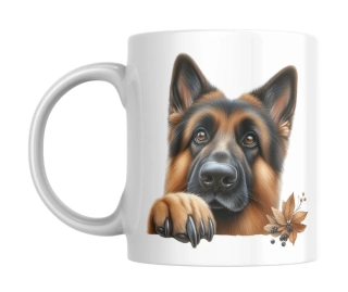 Hrnek bílý  330 ml *NĚMECKÝ OVČÁK*