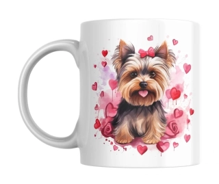 Hrnek bílý  330 ml *Valentýn - YORKŠÍR*