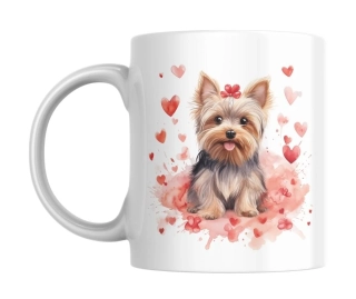 Hrnek bílý  330 ml *Valentýn - YORKŠÍR*