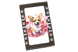 Peštovka Obal na očkovací průkaz *WELSCH CORGI*