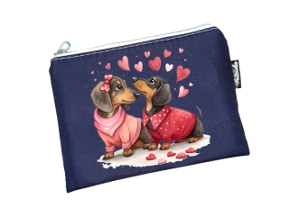 Peštovka kosmetické pouzdro INSIGNO 18x13 cm *VALENTÝN - jezevčík *