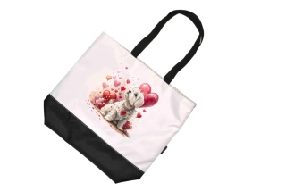 Peštovka Nákupní taška *Valentýn - maltese*