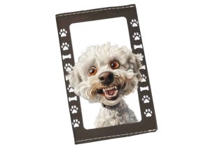 Peštovka Obal na očkovací průkaz *CRAZY Maltezský psík*