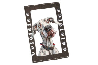 Peštovka Obal na očkovací průkaz *CRAZY DOGA*