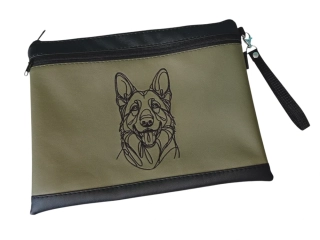 Peštovka - Pouzdro na průkazy původu A4  s kapsou *NĚMECKÝ OVČÁK*