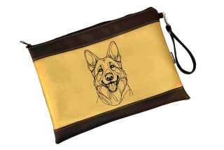 Peštovka - Pouzdro na průkazy původu A4  s kapsou *NĚMECKÝ OVČÁK*