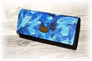 Originální velká peněženka ručně šitá Peštovka Packed Feathers ZLATOTISK