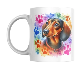 Hrnek bílý  330 ml *JEZEVČÍK*