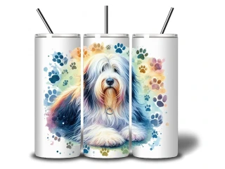 Peštovka termohrnek 600ml *BEARDED COLLIE*