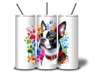 Peštovka termohrnek 600ml *BOSTON TERRIER*
