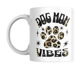 Hrnek bílý  330 ml * DOG MOM WIBES*