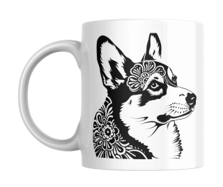 Hrnek bílý  330 ml *CORGI*