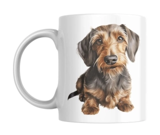 Hrnek bílý  330 ml *JEZEVČÍK*