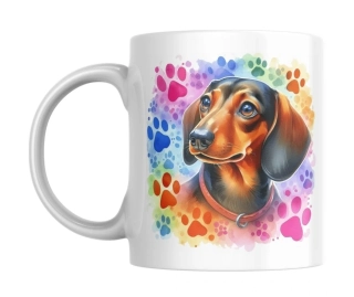 Hrnek bílý  330 ml *JEZEVČÍK*