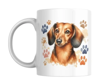 Hrnek bílý 330 ml *JEZEVČÍK*