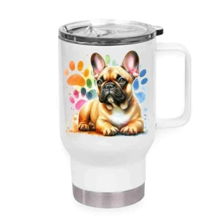 Peštovka Cestovní hrnek 450ml bílý *BULDOČEK*