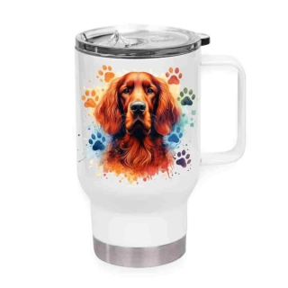 Peštovka Cestovní hrnek 450ml bílý *IRSKÝ SETR*