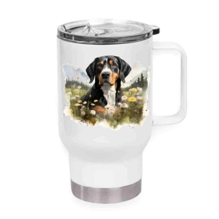 Peštovka Cestovní hrnek 450ml bílý *ENTLEBUŠSKÝ SALAŠNICKÝ*