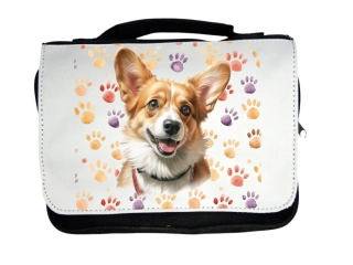 Peštovka - Skládací toaletní taška *WELSH CORGI*