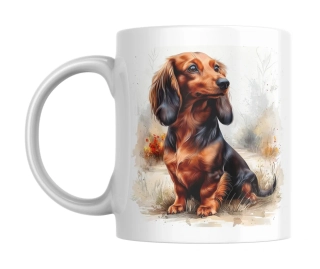 Hrnek bílý  330 ml *JEZEVČÍK *