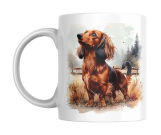 Hrnek bílý  330 ml *JEZEVČÍK *