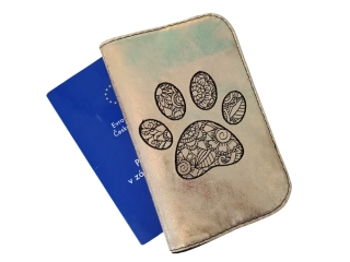 Peštovka Koženkový obal na očkovací průkaz *PAW*