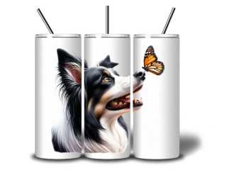 Peštovka termohrnek 600ml *BORDER COLLIE*