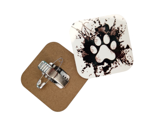 Peštovka - Klip na výstavní číslo *Dog Paw Splash*