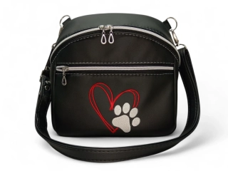Peštovka - kabelka AURA - *SRDCE  S TLAPKOU*
