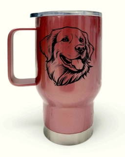 Peštovka Cestovní hrnek 450ml *ZLATÝ RETRIEVER*