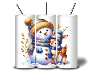 Peštovka termohrnek 600ml *SNĚHULÁK*