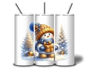 Peštovka termohrnek 600ml *SNĚHULÁK*