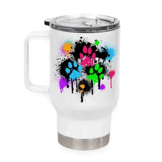 Peštovka Cestovní hrnek 450ml *GRAFFITI PAW*