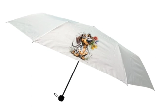 Peštovka Deštník skládací Ø 100 *JEZEVČÍK S KYTKOU*