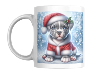 Hrnek bílý  330 ml *VÁNOČNÍ ŠTĚNATA*