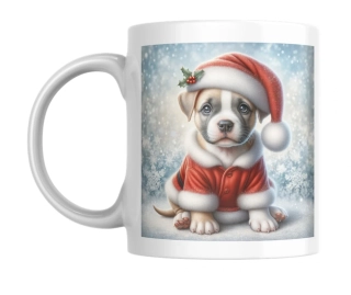 Hrnek bílý  330 ml *VÁNOČNÍ ŠTĚNATA*