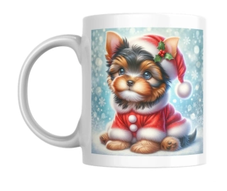 Hrnek bílý  330 ml *VÁNOČNÍ ŠTĚNATA*