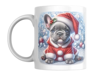 Hrnek bílý  330 ml *VÁNOČNÍ ŠTĚNATA*