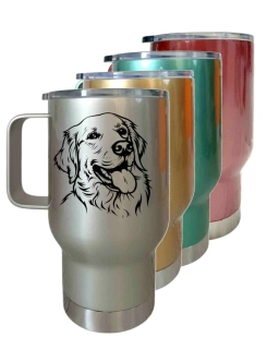 Peštovka Cestovní hrnek 450ml *ZLATÝ RETRIEVER*