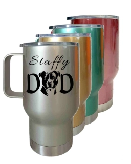 Peštovka Cestovní hrnek 450ml *STAFFY DAD*