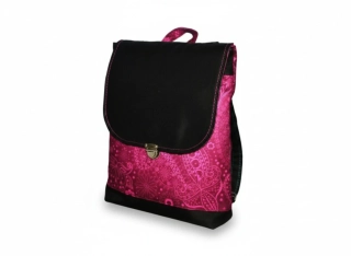 Peštovka městský batoh CITY BAG *abstrakce růžová 
