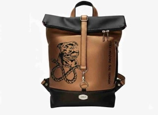 Peštovka - překlápěcí batoh Lucas LIMITED *bronzový*