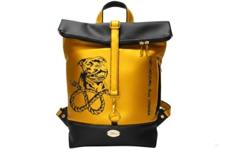 Peštovka - překlápěcí batoh Lucas LIMITED *žluto-černý*